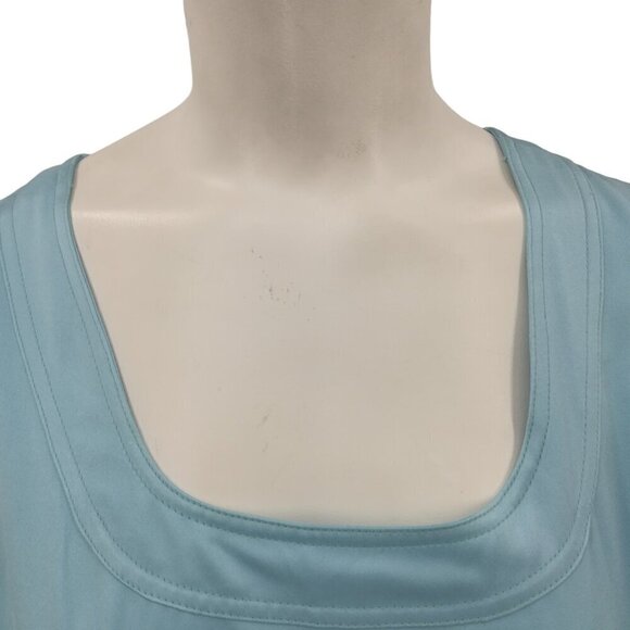Vintage Verdas Blue Maxi Cap Sleeve Empire Waist Dress Size XS Juliet Princess - Picture 6 of 15